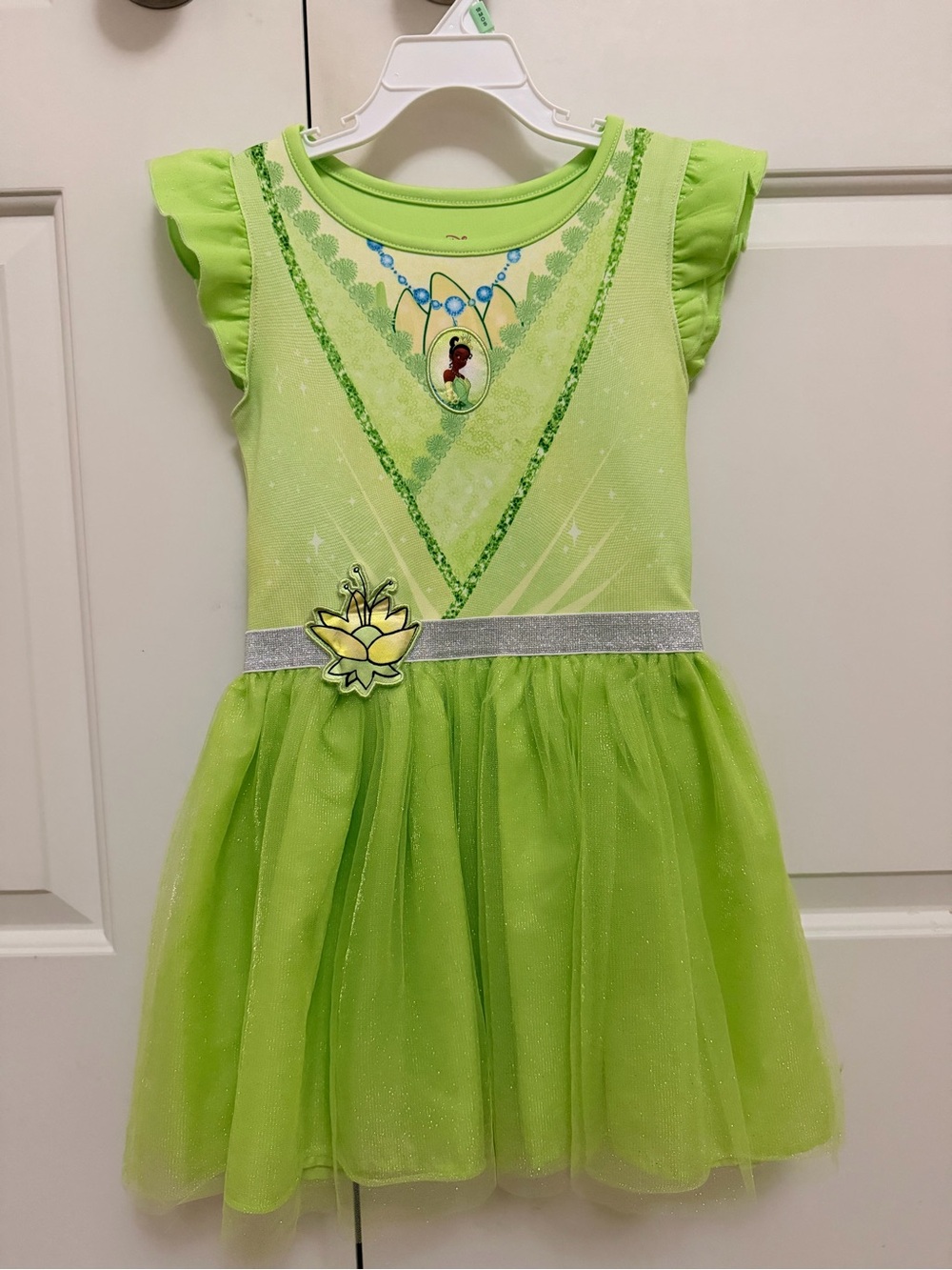 Disney Lime Green Princess Tiana-Inspired Sparkle Dress